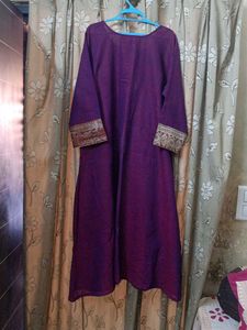 Purple Button-Down Tunic