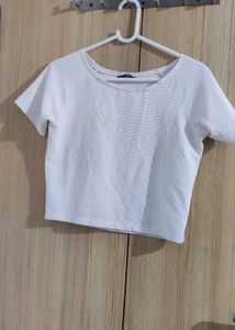 White Crop Top