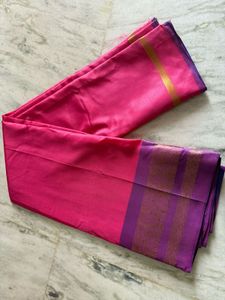 Pink & Purple Banarasi Silk Saree