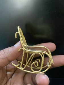 Miniature Golden Rocking Chair