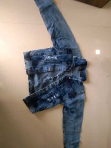 Stylish Distressed Denim Jacket