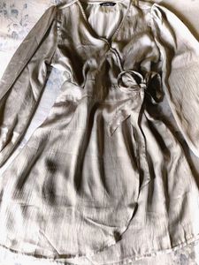 Silky Wrap Dress