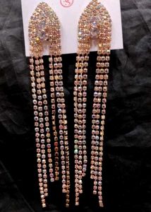 Sparkling Rhinestone Dangle Earrings
