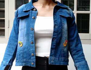 Denim Jacket with Patches