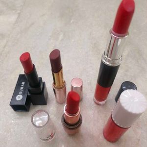 Combo Of 4 Lipsticks And 1 Cheek Tint