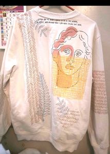 Graphic Print Crewneck Sweatshirt