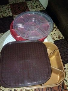 ( Set Of 2 ) Plastic Spice Containers.