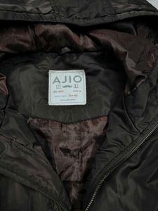 Ajio Hooded Brown Parka Jacket