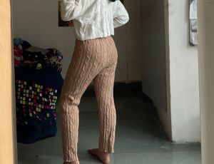 Knitted Tan Pants