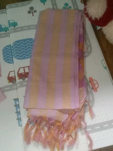 Striped Tassel Scarf
