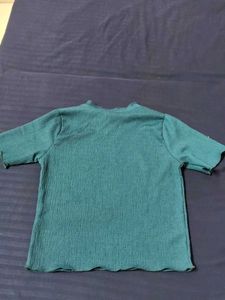 blue  Short Sleeve Top