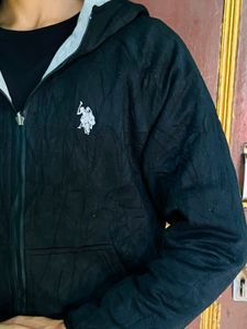 Men&#39;s Reversible Hooded Jacket. Logo Both &#39;side