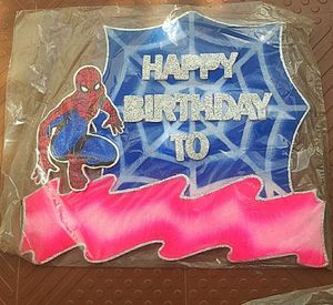 spiderman them banner birthday decoration (pack of
