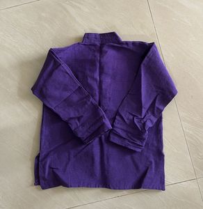 Pure Khadi Purple Kurta - Unique Style
