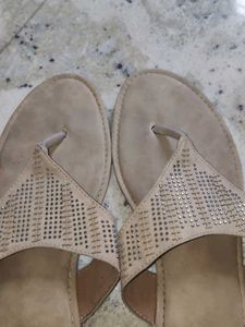 Beige Flats &amp; Sandals