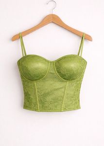 Olive Green Corset Top