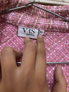 A Pinkish Peach Coloured Long Coat