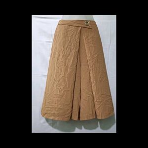 Tan Midi Skirt Palazo