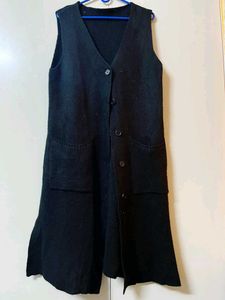 Sleeveless Long Sweater