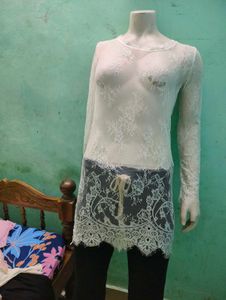 White Mesh Bodycon