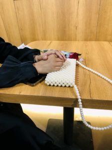 Elegant Pearl Beaded Bag