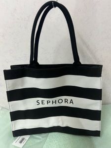 Sephora Book Tote Bag In Black & White