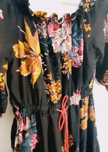 Colourful Black Dress