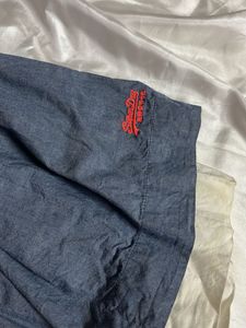 Superdry Strapless Chambray Dress