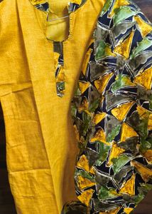 Pathani Shape Kurti With Patiala Pants