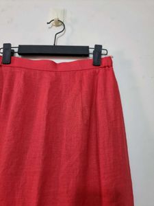 Red Straight Skirt
