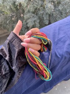 Colorful Beaded Tassel Necklace
