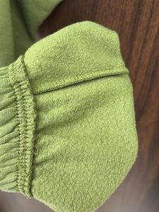 Green Cotton Blend Joggers