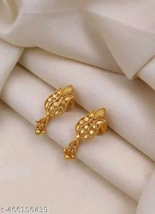 Gold Flower Stud Earrings