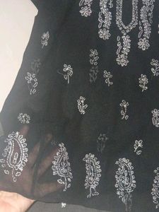Combo Of Black Short Tunic N Sling Bag