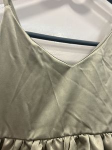 Olive Green Noodles Strap Dolled Up Top