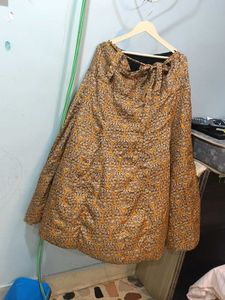 Vintage Patterned Midi Skirt