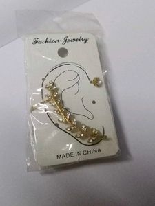 Leaf Ear Cuff.# Chinese Earring