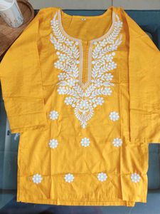 Mustard Short Kurthi / Trendy Rayon