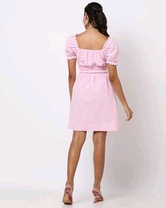 Floral Mini Dress with Puff Sleeves