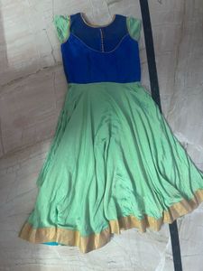 Blue &amp; Mint Anarkali Dress
