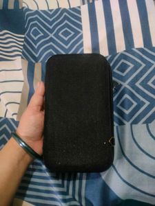 Black Beaded Clutch