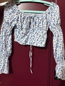Floral Print Crop Top