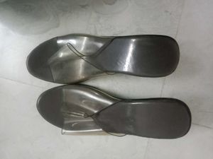 Trendy Clear Heeled Mules