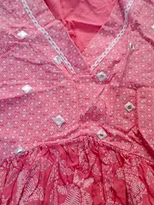 Pretty Pink Embroidered Kurta