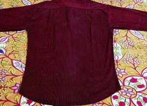 Striped Maroon Shirt