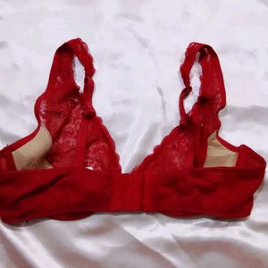 Red Lace Bra
