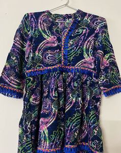 Colourful Linen Top