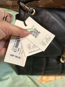 Auth NWT Ted Baker Ayahlin Leather Puffer Bag