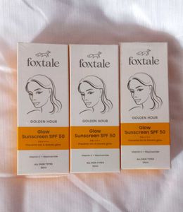 Foxtale Glow Sunscreen 50ml For 300 Each