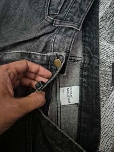 Korean Fringe Hem Denim Jeans